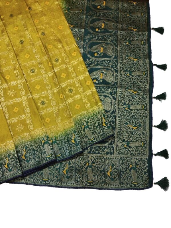 Henna Green Handloom Banarasi Silk Saree