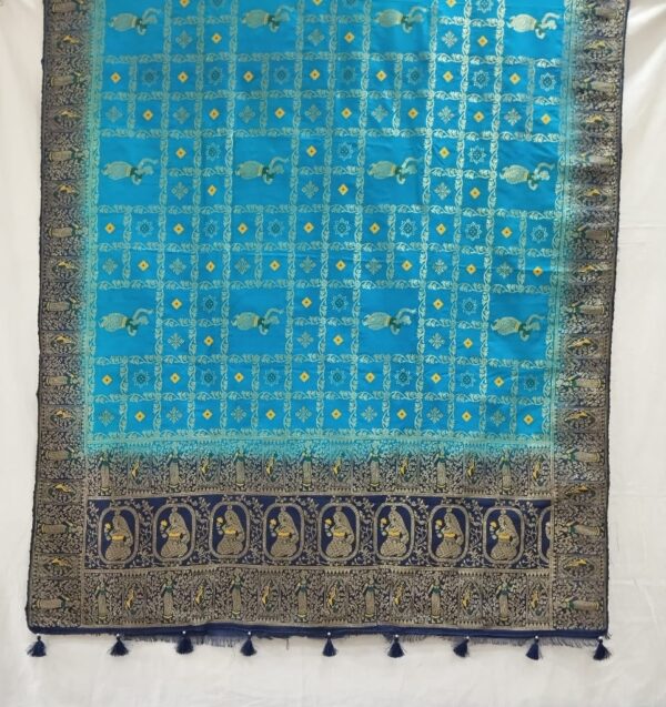 Firozi Handloom Banarasi Silk Saree