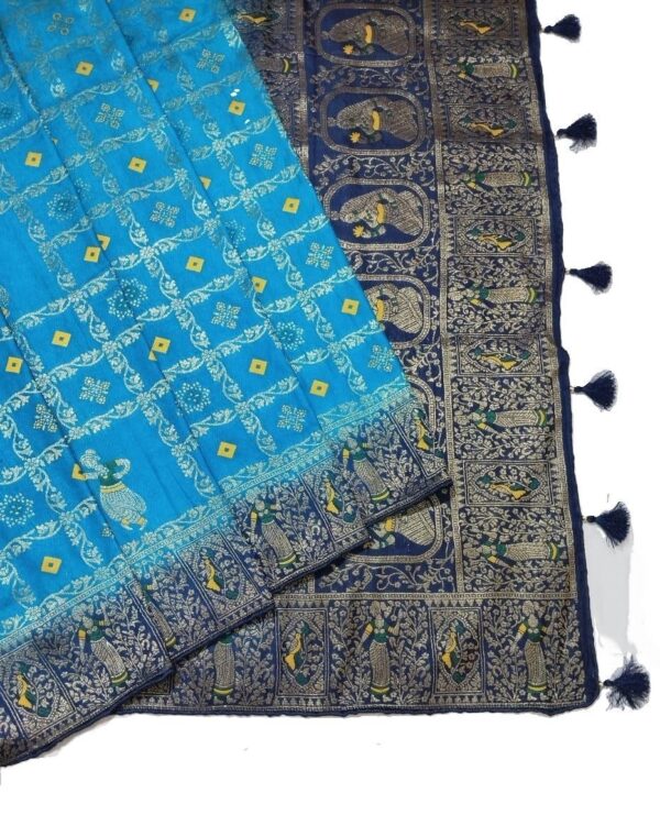 Firozi Handloom Banarasi Silk Saree