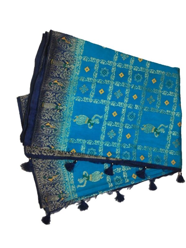 Firozi Handloom Banarasi Silk Saree