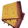 Mustard Handloom Banarasi Silk Saree