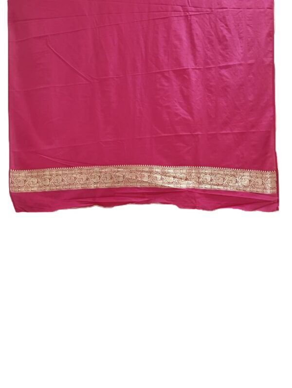 Magenta Handloom Banarasi Silk Saree