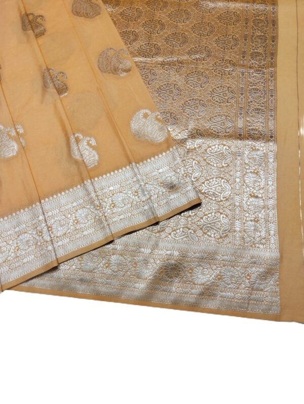 Yellow Handloom Banarasi Silk Saree