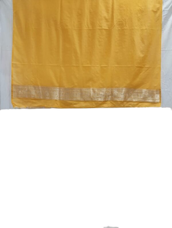 Yellow Handloom Banarasi Silk Saree