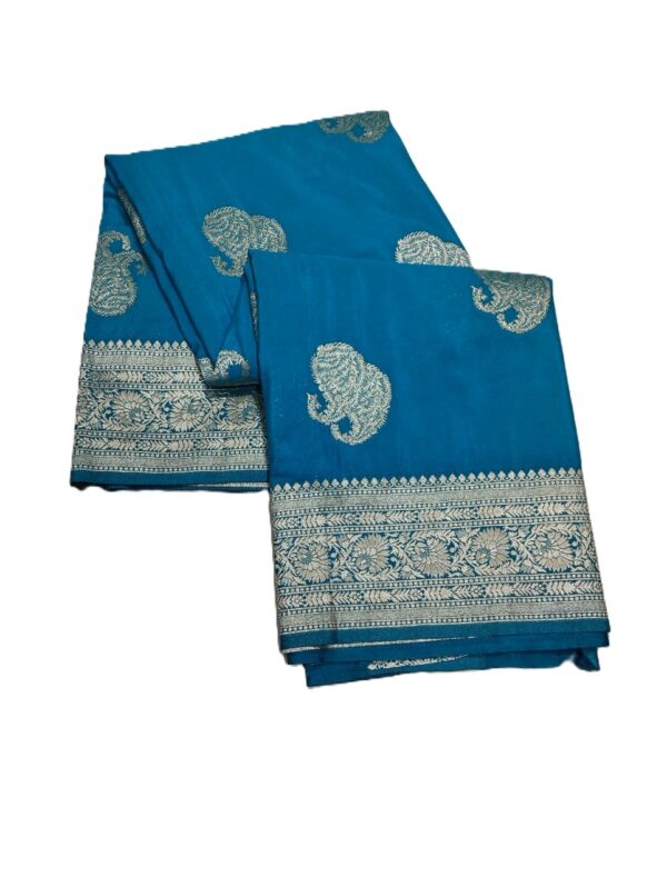 Firozi Handloom Banarasi Silk Saree