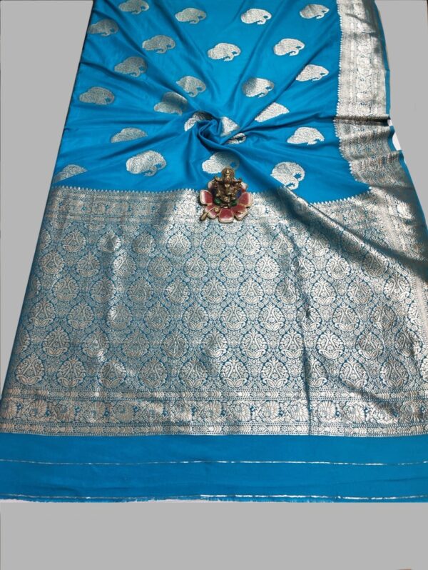 Firozi Handloom Banarasi Silk Saree