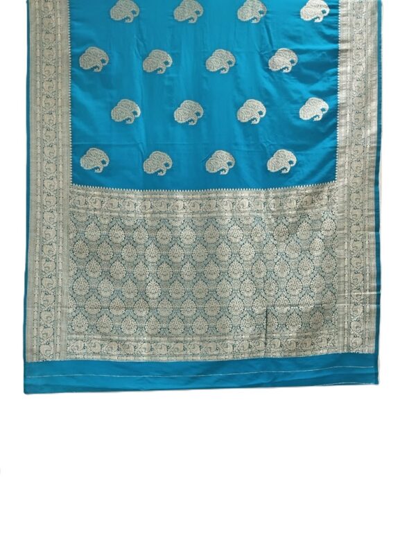 Firozi Handloom Banarasi Silk Saree