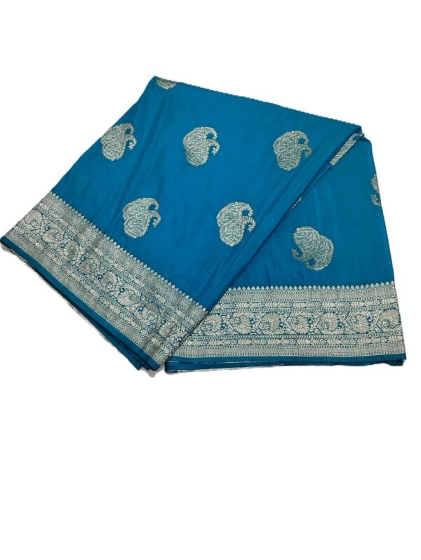 Firozi Handloom Banarasi Silk Saree