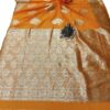 Mustard Yellow Handloom Banarasi Silk Saree