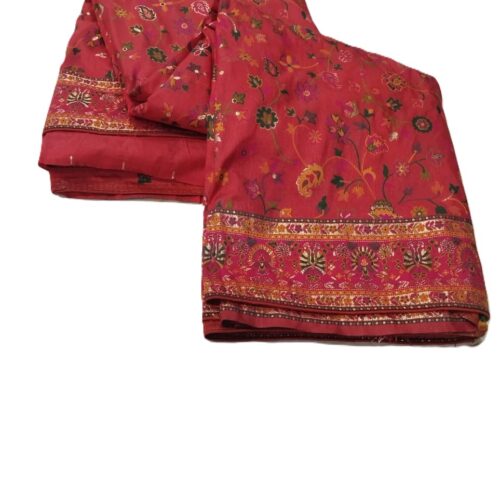 Crimson Red Handloom Banarasi Silk Saree