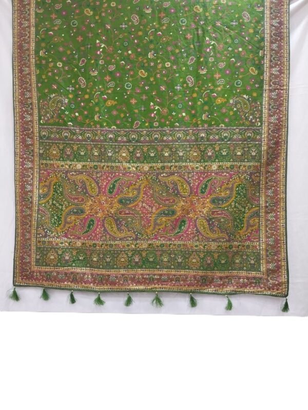 Sea Green Handloom Banarasi Silk Saree