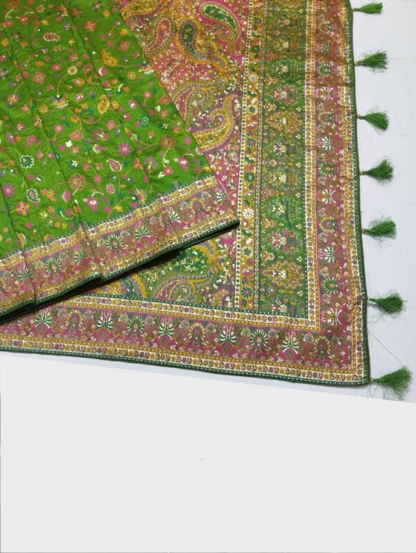Sea Green Handloom Banarasi Silk Saree