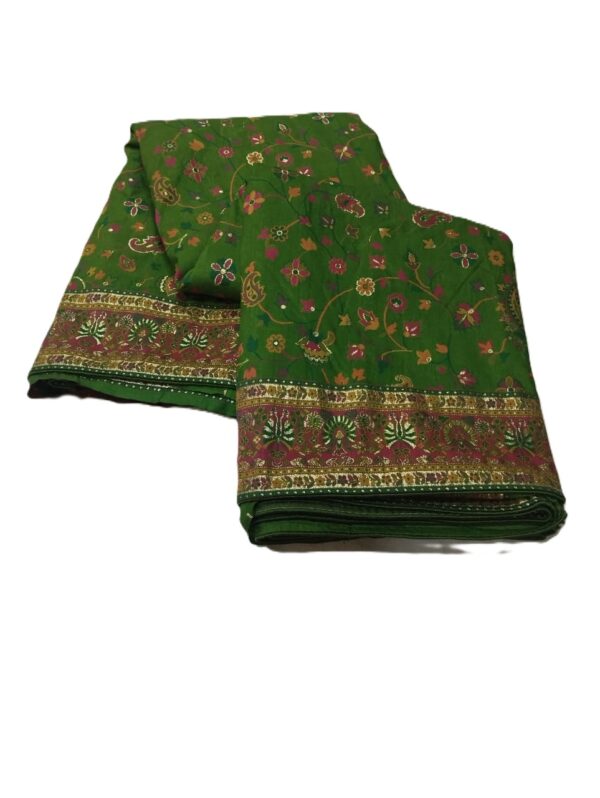 Sea Green Handloom Banarasi Silk Saree