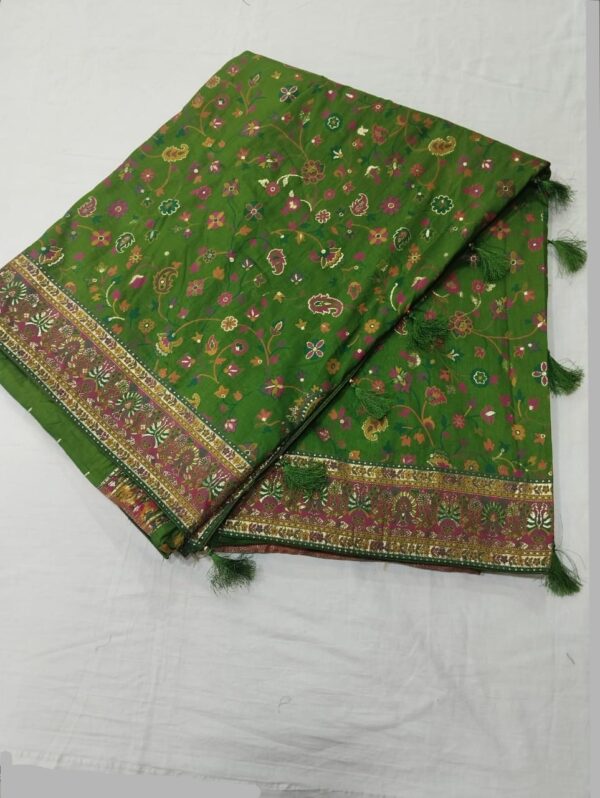 Sea Green Handloom Banarasi Silk Saree