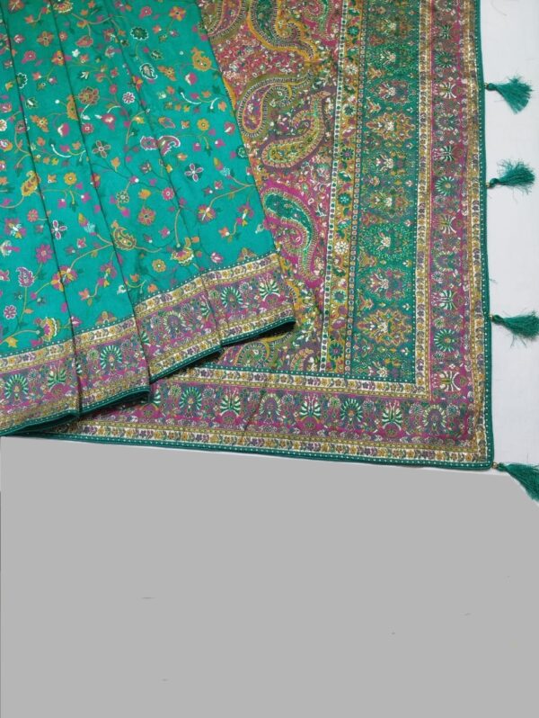 Firozi Handloom Banarasi Silk Saree