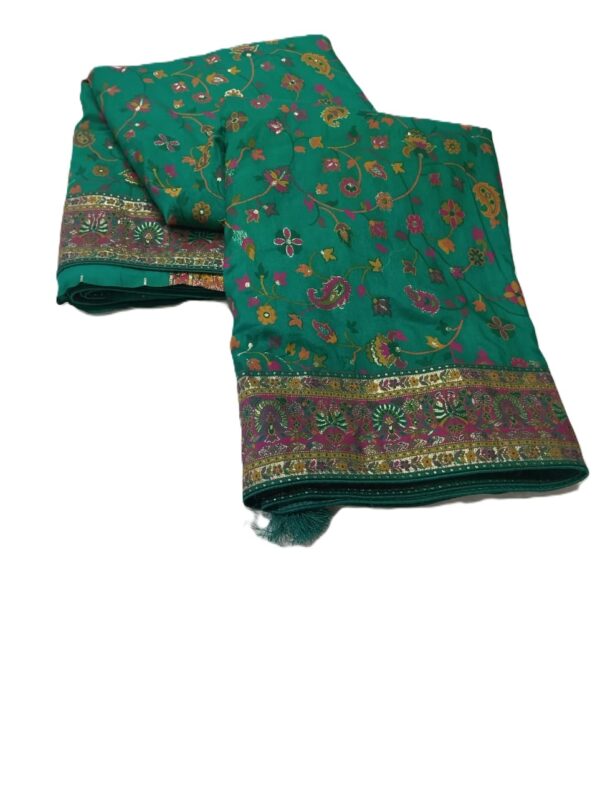 Firozi Handloom Banarasi Silk Saree