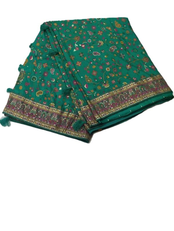 Firozi Handloom Banarasi Silk Saree