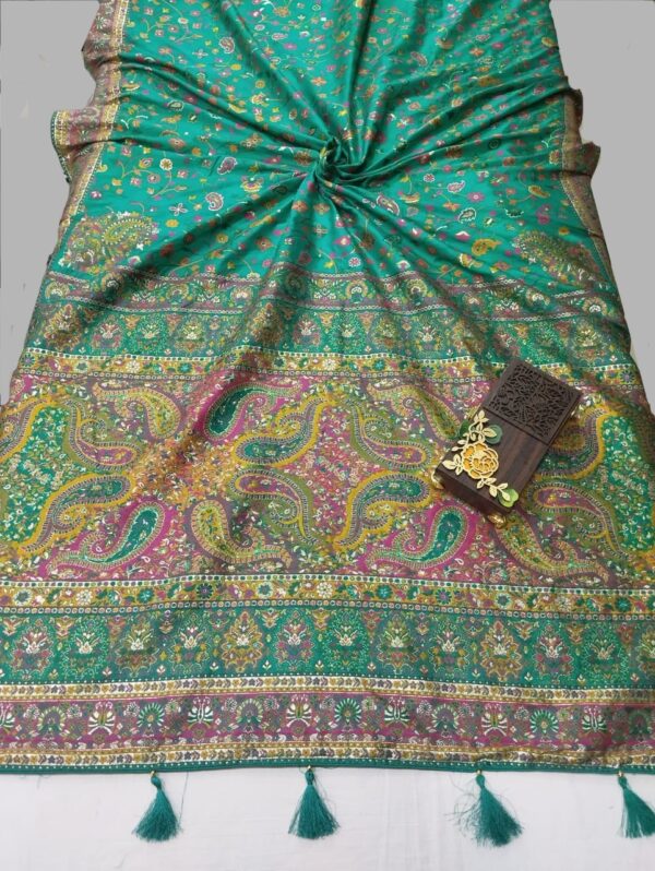 Firozi Handloom Banarasi Silk Saree