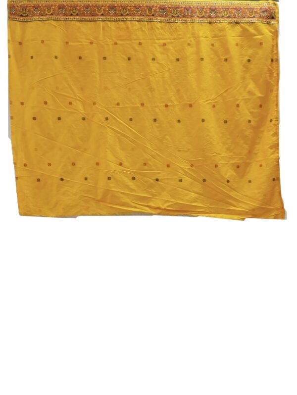 Mustard Yellow Handloom Banarasi Silk Saree