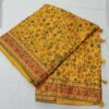 Mustard Yellow Handloom Banarasi Silk Saree