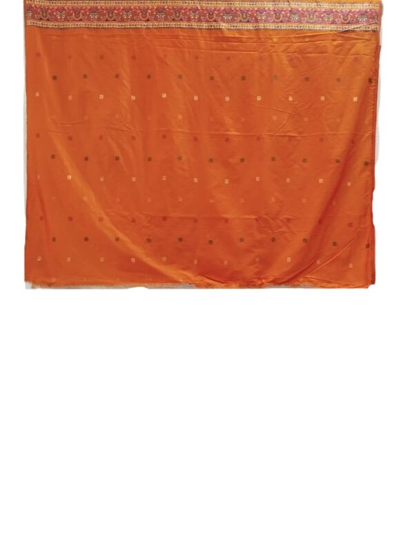 Orange Handloom Banarasi Silk Saree