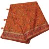 Orange Handloom Banarasi Silk Saree
