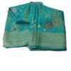 Turquoise Handloom Banarasi Silk Saree