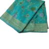 Turquoise Handloom Banarasi Silk Saree