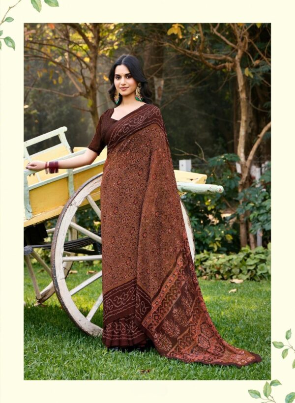 Coke Printed Saree