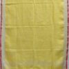 Yellow Pure Linen Handloom Dupatta