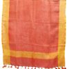 Red Pure Linen Handloom Dupatta