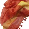 Red Pure Linen Handloom Dupatta