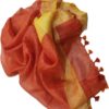 Red Pure Linen Handloom Dupatta