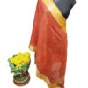 Red Pure Linen Handloom Dupatta