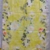 Yellow Digital Print Pure Linen Dupatta
