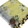 Yellow Digital Print Pure Linen Dupatta