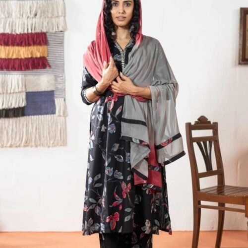 Digital Print Stitched Suit With Dupatta