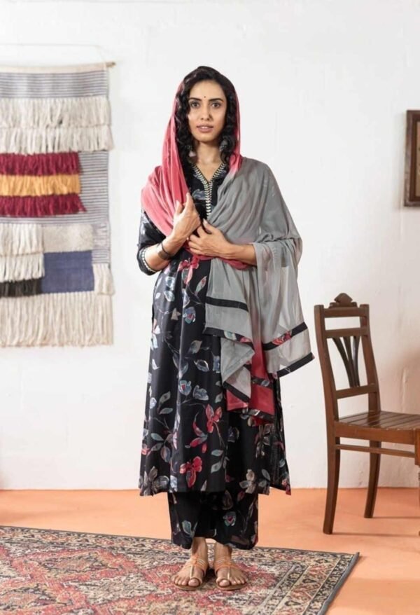 Digital Print Stitched Suit With Dupatta