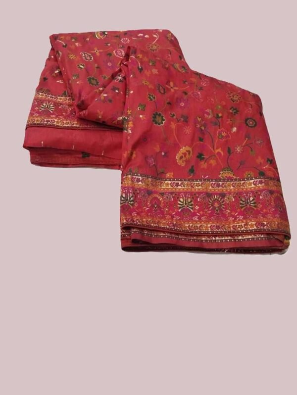 red banarasi silk saree