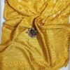 yellow banarasi silk saree