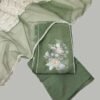 Green Organza Unstitched Suit