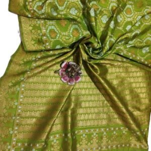 henna banarasi silk saree