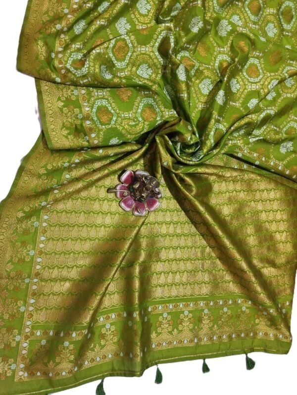 henna banarasi silk saree