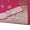 magenta banarasi silk saree