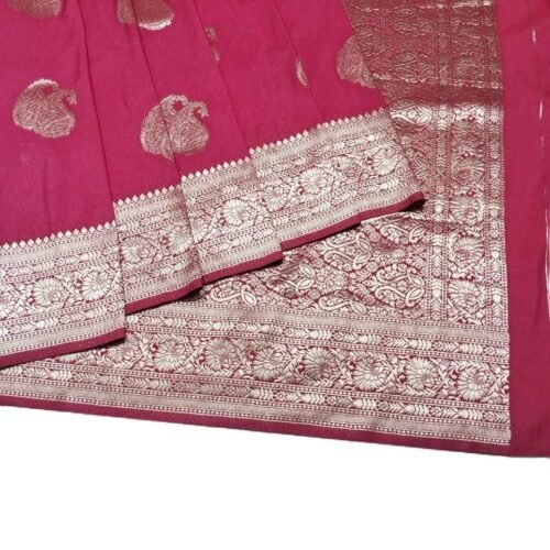 Magenta Banarasi Silk Saree magenta banarasi silk saree