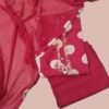 Magenta Modal Unstitched Suit