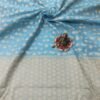 Pastel Blue Pure Cotton Saree Function wear saree for modern women
