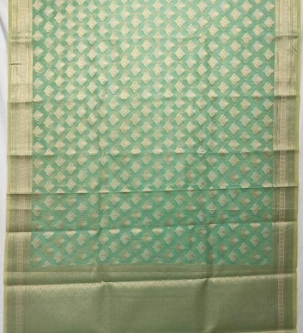 Pastel Green Handloom Pure Cotton Saree