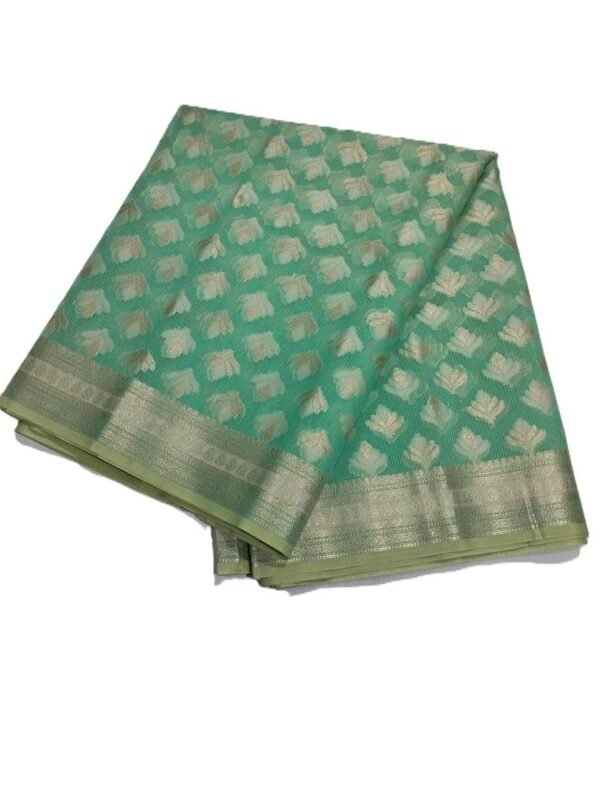 Pastel Green Handloom Pure Cotton Saree