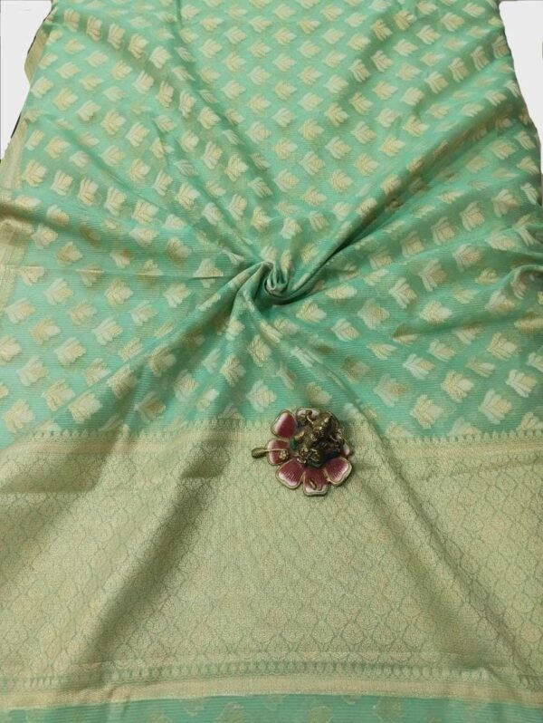Pastel Green Handloom Pure Cotton Saree